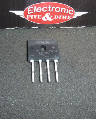 GBU4J  Vishay 93221325566 DIODE RECTIFIER BRIDGE SINGLE 600V 4A