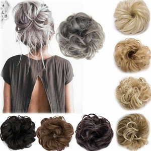 Curly Messy Bun Hair Piece Scrunchie Ponytail Hair Extensions