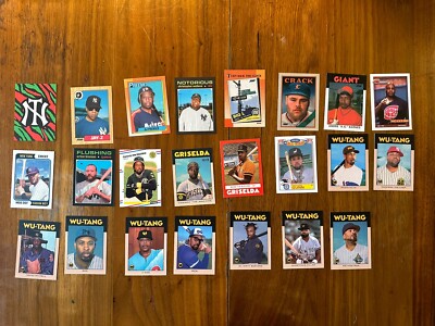 22x NYC / Wu Tang, Hip Hop Rap Baseball Cards - Jay Z, Biggie, Griselda, Fan Art
