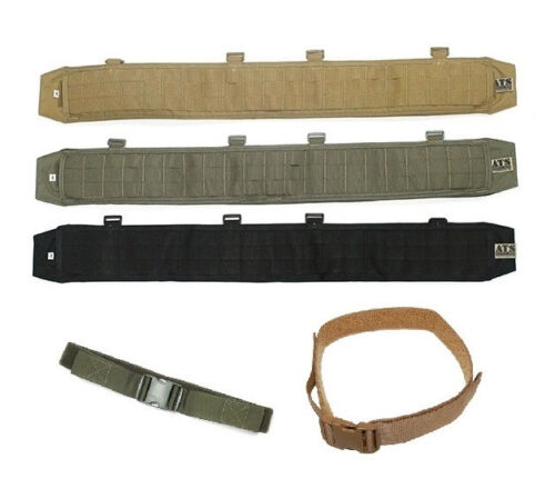 ATS Tactical War Belt / Battle Belt W/Inner Duty Belt-Coyote-Ranger Green-Black - Picture 1 of 11