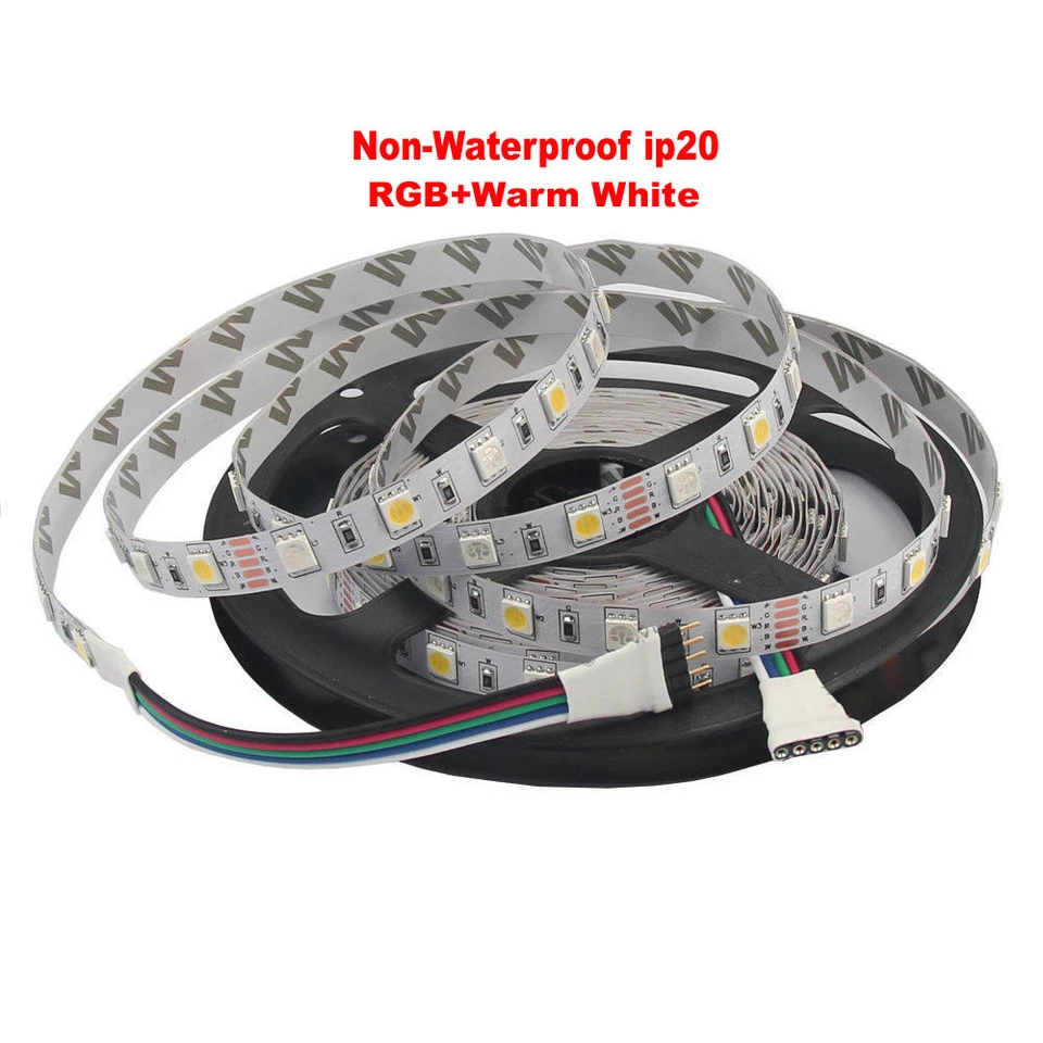 LED Strip Light 5M 5050 RGBW RGB+Warm White 300LEDs Tape Flexible Waterproof 12V - Image 4 of 4