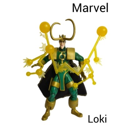 Vtg Marvel LOKI Earth's Mightiest Heroes 1997 Universe Action Figure Toy Biz  