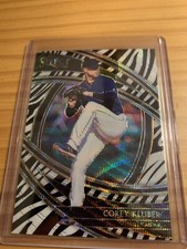 2020 Select Corey Kluber Premier Zebra Prizm Case Hit SSP