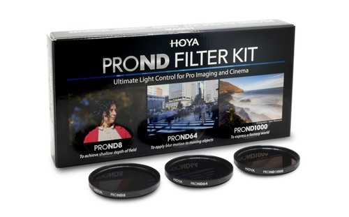 Kit filtre à densité neutre Hoya PROND 67 mm ACCU-ND - ND8, ND64, ND1000 et étui - Photo 1/7