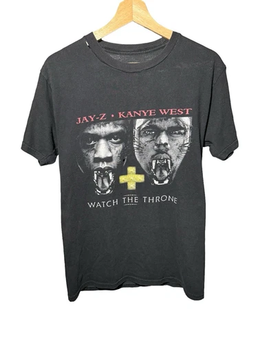 Watch The Throne Tour Concert T-Shirt Jay-Z Kan Vintage vintage concert t-shirt, vintage, single stitch, B+ condition