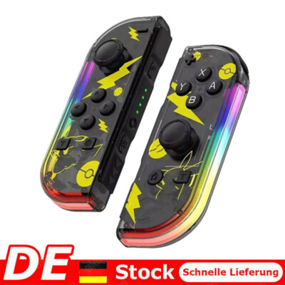 Joy Con Controller 2er Set mit LED, Wireless Gamepad für Nintendo Switch/OLED