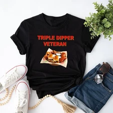 Funny Triple Dipper Veteran Design T-Shirt For Men Women