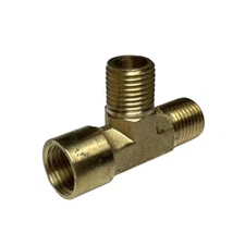 1/4” Female to male BSP 3 Way Brass Pipe Tee Fitting Adapter splitter Connector