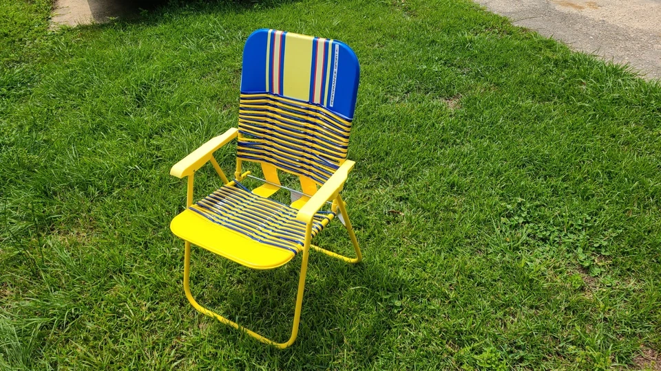 Performance Sport желе виниловые трубки газон стул пляж бассейн синий желтый трубка - Изображение 3 из 4