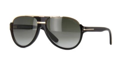 Tom Ford Dimitry TF 334 01P Black & Gold Gradient Sonnenbrille Sunglasses 59mm - Image 1 of 4