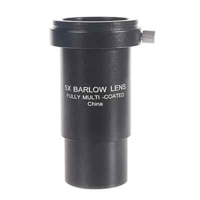 5X Barlow Lens 1.25 Inch Metal Fully Multi-Coated Telescope Extender Lens