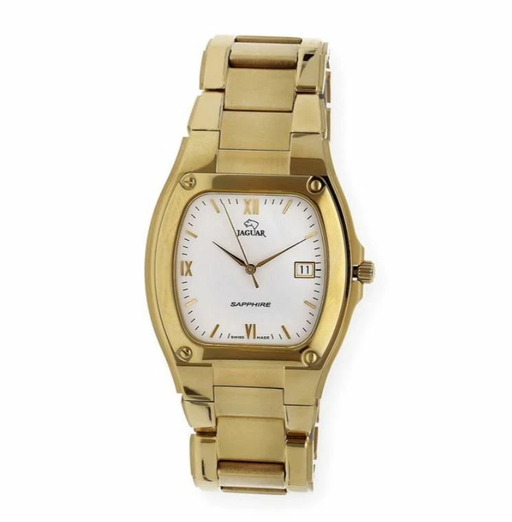 Jaguar Sapphire J473/1 Reloj de Pulsera Analógico de Hombre Color Dorado  Oro