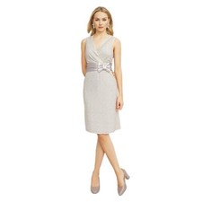 1960's Vintage Ivory Lace Beaded Sheath Dress Size M