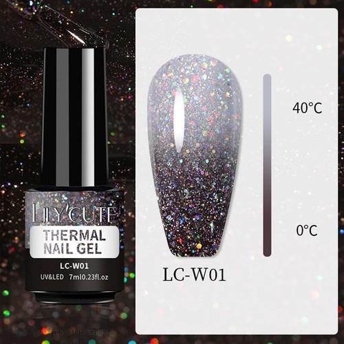 LILYCUTE Thermal Gel Polish Soak Off UV LED Color Changing Gel Nail Art Varnish - Picture 11 of 20