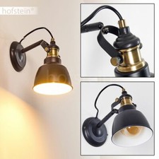 Flur Dielen Wand Lampen schwarz Wohn Retro Zimmer Leuchten industrial Vintage 