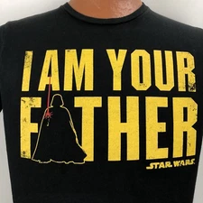 Star Wars I Am Your Father Black T Shirt Size Medium Fifth Sun Lucas 100% Cotton