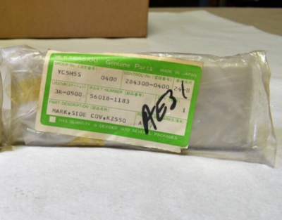 New Kawasaki OEM Side Cover Emblem 56018-1183 SIDE COVER MARK | eBay