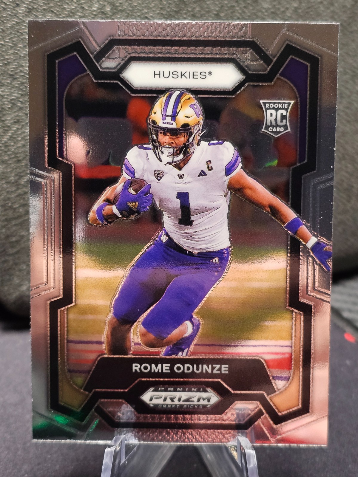 Rome Odunze 2024 Panini Prizm Draft Picks #111 Washington Huskies RC Rookie