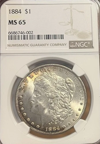 1884 NGC MS65 Morgan Silver Dollar