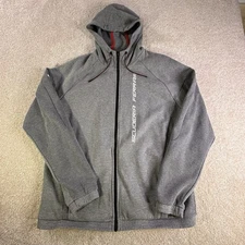 Puma Jacket Mens XL Gray SF Ferrari Race Hooded Sweat Jacket