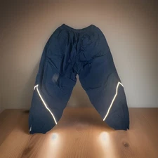 JWOD Skilcraft USAF PTU Running Pants L Blue Navy Reflective Track Joggers