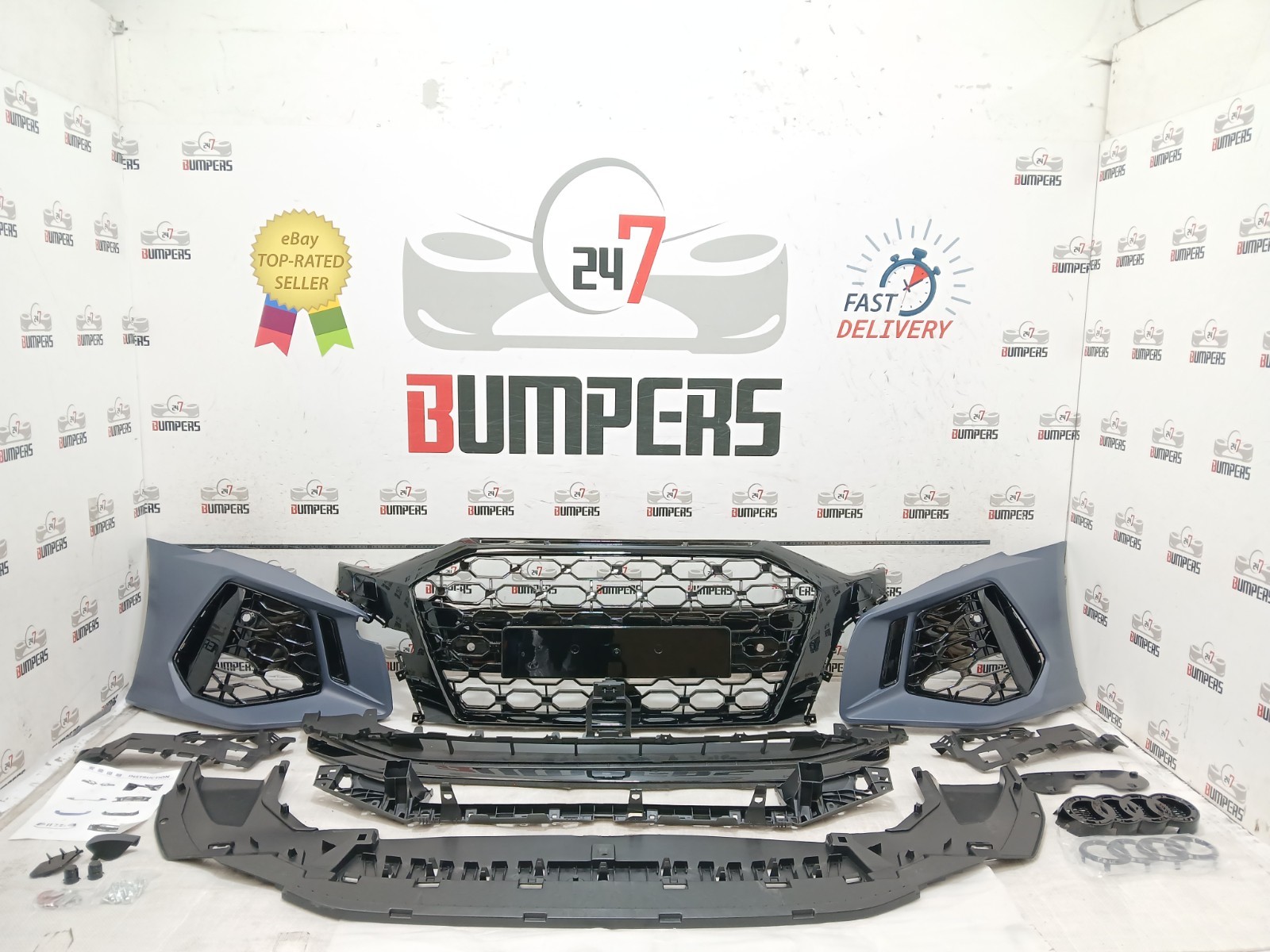 AUDI A3 RS3 8Y HATCHBACK SALOON 2021-25 FRONT BUMPER CONVERSION BODY KIT NEW