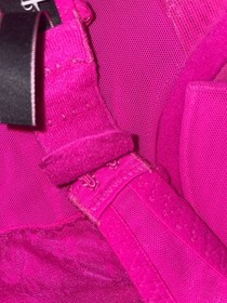 Victoria Secret Sexy Little Things Hot Pink Lace Chemise Slip Garter Womens 36C