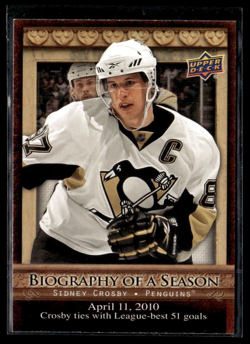 2010-11 Upper Deck Biography of a Season Sidney Crosby Pittsburgh Penguins #BOS2