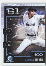 2025 Bowman #BTP-61 Noble Meyer Bowman Scouts Top 100 Red Refractor #/5