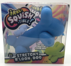 VIRAL Irre-Squish-Tible Stretchy B’loon Dog – Blue – Sensory Fidget Toy - JA-RU