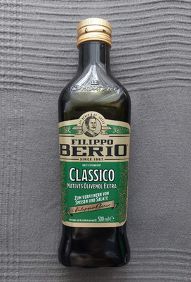   Filippo Berio Classico Natives Olivenöl Extra Vergine 500 ML Kalt Extrahiert