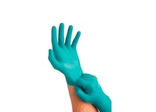 Ansell TouchNTuff 92-616 Blue XL Powder Free Disposable Gloves - Food Grade - 9