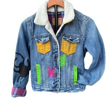 Hollister Fleece Lined Denim Jacket Small Uni...