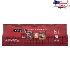 Ribeye Flavor & New York Wet Dog Food Prime Variety Pack 13.2 oz Cans (12 Pack) 2.59 per gallon