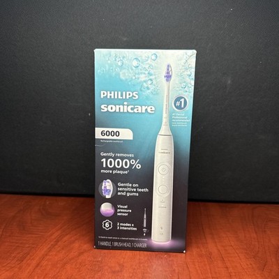 Philips SoniCare 6000 Rechargeable Toothbrush - White (3528) New