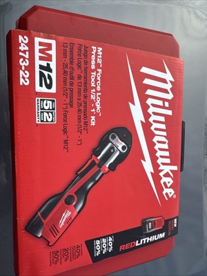 Milwaukee M12 FORCE LOGIC Press Tool Kit with Jaws - 2473-22 for