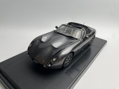 Sunstar 1:18 TVR Tuscan MK2 convertible alloy grey openable Car Model