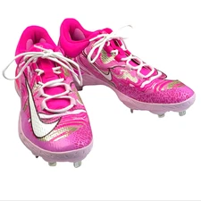 NEW Nike Alpha Huarache Mother's Day MLB Issued #44 Cleat Pink • Men's Size 12