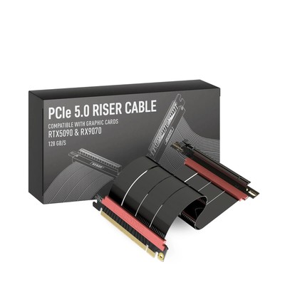 PCIE 5.0 Riser Cable | for Vertical GPU Mount | Right Angle | Graphics Card G...