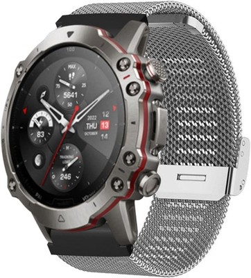 Only Strap 22mm Stainless Steel Mesh Adjustable for Amazfit Falcon T REX 2