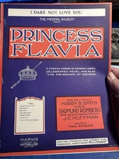 M 1925 Revue Sheet Music PRINCESS FLAVIA ‘I Dare Not Love You’