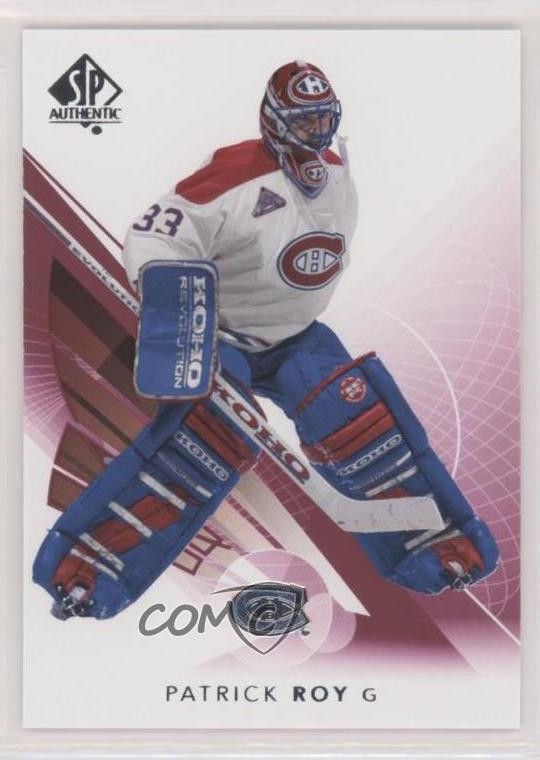 2017-18 SP Authentic Limited Red Patrick Roy #100 HOF kh0
