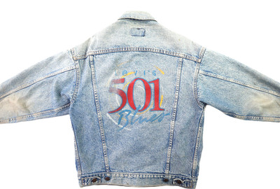 Vintage 80s 90s Levi s Levis 501 USA Men s S 38 Blue Denim Jean Trucker Jacket