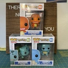 Funko Pop Pokemon Lot 3x CHARMANDER SQUIRTLE BULBASAUR Nintendo Starters BUNDLE