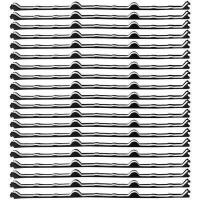 12 in Inside Classic Rib Profile Foam Closure Strips for Metal 12 inches