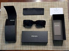 Prada 17WS Sunglasses Black Authentic Designer Luxury Shades Unisex Fashion