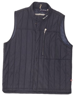 Murphy & Nye Herren Graphic Padded Gilet UK 42 XL Navy Blau BH15