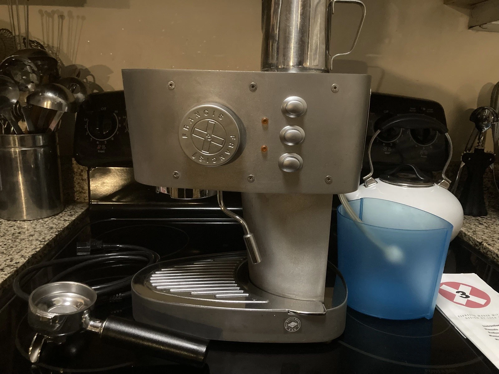 Francis Francis Espresso Maker Machine X3-3533 Matted Chrome