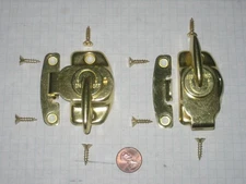TWO PIECES SELBY #X-599P TABLE LEAF LOCKS FOR EXTENSION TABLES, WITH SCREWS