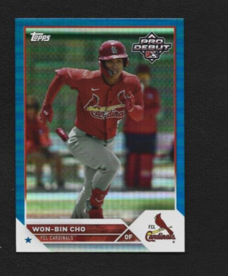 2023 Topps Pro Debut Won Bin-Cho PD-192 Blue Foil Parallel 109/150